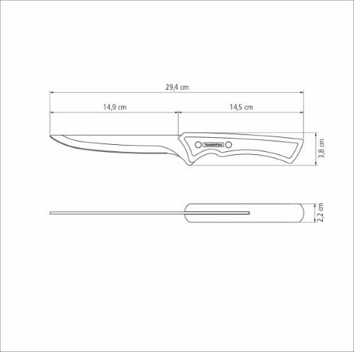 Churrasco Black Collection Boning Knife  6", 15cm - Tramontina