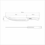 Churrasco Black Collection Butcher Knife,  10", 24cm - Tramontina