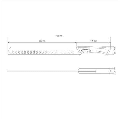 Churrasco Black Collection Brisket Slicer  12", 29cm - Tramontina