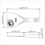 Churrasco Black Barbecue Burger Spatula 4", 11cm - Tramontina