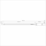 Heavy Duty Stainless Steel Skewer Wood Handle 65cm - Tramontina