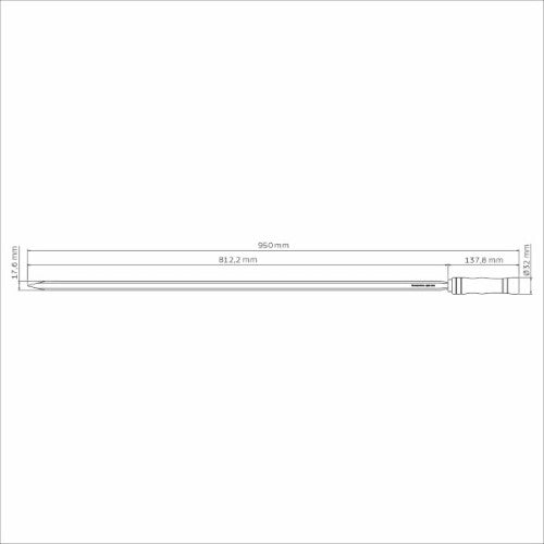 Heavy Duty Stainless Steel Skewer Wood Handle 95cm - Tramontina