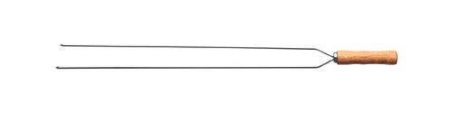 Heavy Duty Duel Prong Stainless Steel Skewer Wood Handle 75cm - Tramontina