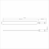 Heavy Duty Duel Prong Stainless Steel Skewer Wood Handle 75cm - Tramontina