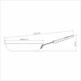 Professional Induction Aluminum Nonstick Restaurant Fry Pan 25cm - *Worlds Best - Tramontina
