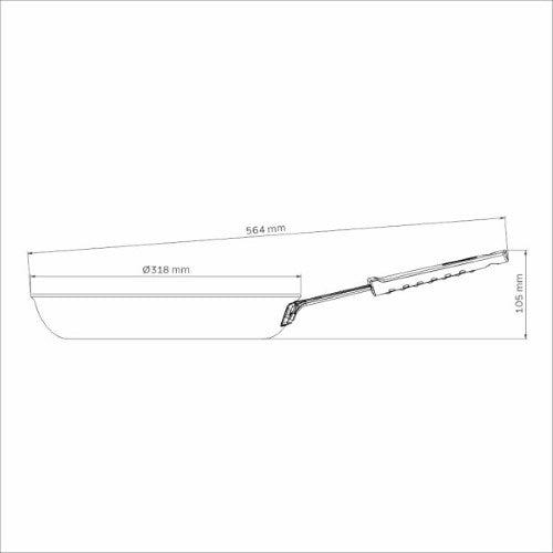 Professional Induction Aluminum Nonstick Restaurant Fry Pan 30cm - *Worlds Best - Tramontina