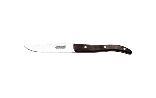 Churrasco Steak Knife  Micro Serrated Narrow Polywood 4", 10cm - Tramontina
