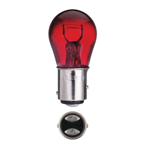 Narva - Globe 12v 21w Red Bay15d  Pk10