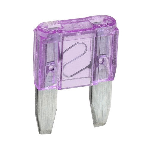 Mini Blade Fuse - 3 Amp Purple (Blister Pack Of 5)