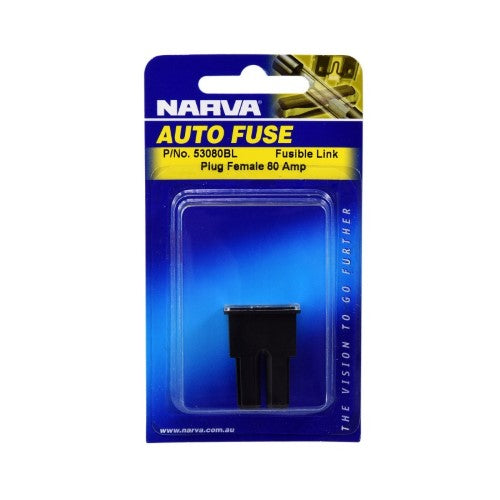 Female Plug In Fusible Link - 80 Amp Black (Blister Pack Of 1)