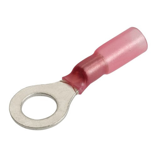 H/Shrink Ring Terminal Red 6.3mm Pk20 - Narva