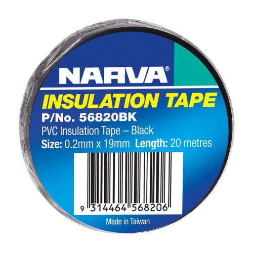 Narva - PVC INSULATION TAPE BLACK 19mm X 20M