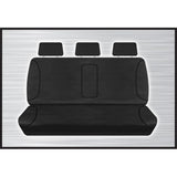 BLACK CANVAS REAR BENCH SEAT COVER - TRITON 05/2015 ONWARD