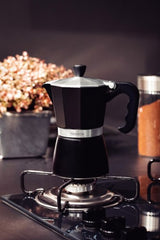 Italian Espresso Coffee Maker Black 320ml, 6 Cup - Tramontina