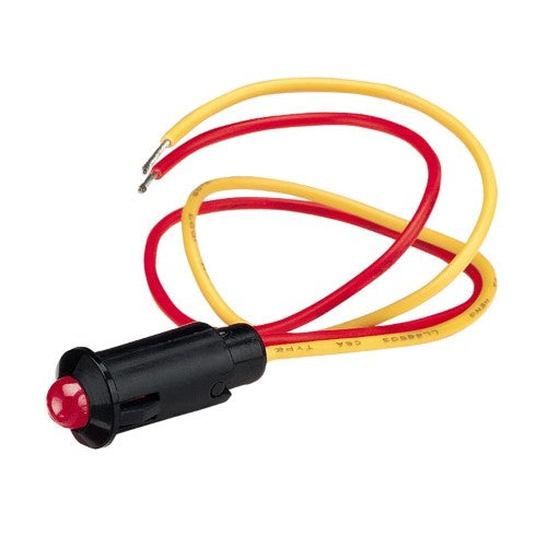 24 Volt Pilot Lamp - Pre-Wired With Red Led