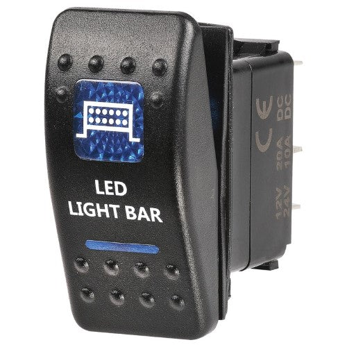 12 Volt Illuminated Off  / On Sealed Rocker Switch With '