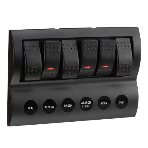 6-Way Led Switch Panel With Fuse Protection