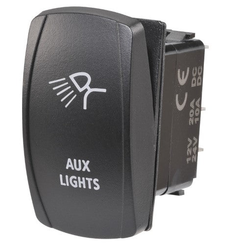 12  / 24v Off  / On Led Illuminated Sealed Rocker Switch (63232BL)