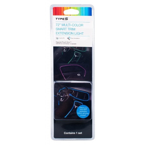 TYPE S - 72IN MULTICOLOUR LED INTERIOR TRIM LIGHTING EXTENSION STRIP