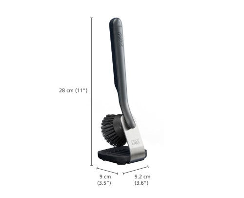 SinkTech Dish Brush with stainless-steel storage stand - Joseph Joseph