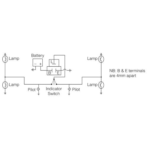Narva - Flasher Elec 12v 3 Pin 4mm