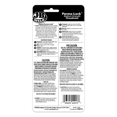 Perma-Lock Blue Threadlocker - 13ml - JB Weld