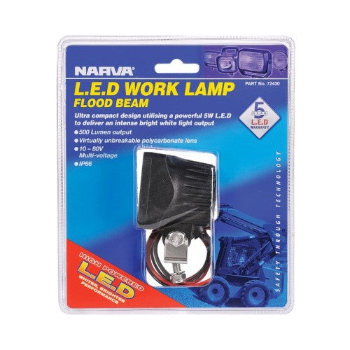 Narva - W/Lamp Led 9-80v Flood Beam 500lm