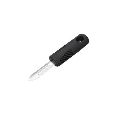 Easy Grip Fixed Peeler Stainless Steel with Black Handle 175mm - Chef Inox