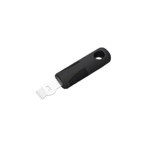Easy Grip Zester Stainless Steel with Black Handle 145mm - Chef Inox