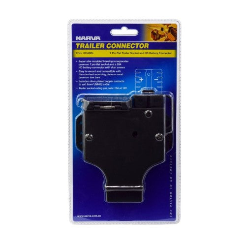Trailer Socket 7 Pin Flat With H/D Conn