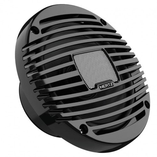 6.5IN 100W 2-WAY BLACK COAXIAL MARINE SPEAKER PAIR