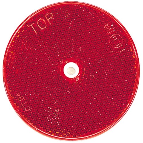Retro Reflector With Central Fixing Hole (Red) (84022BL)