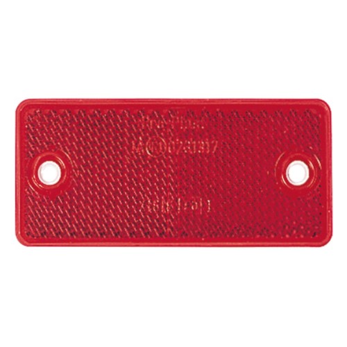 Retro Reflector With Dual Fixing Holes (Red)