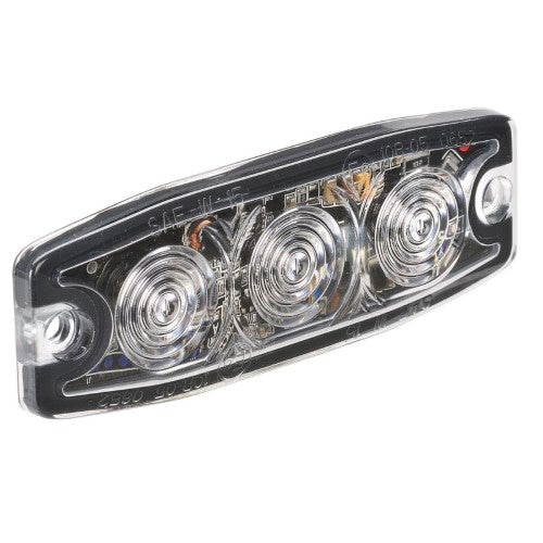 High Powered Low Profile L.E.D Warning Light (White) - 3 X 1 Watt L.E.Ds