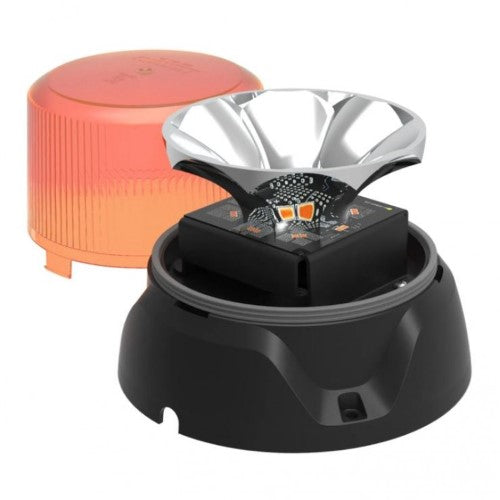 PULSE II LED AMBER STROBE FLANGE BASE