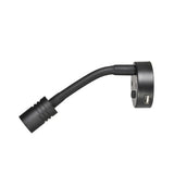 12V INTERIOR LAMP W TOUCH SWITCH AND 2A USB SOCKET BLACK