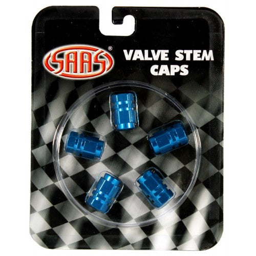 Blue Valve Caps Pk5