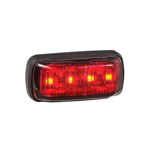 9-33V MDL64 LED REAR END OUTLINE MARKER RED 0.5M BLACK BASE