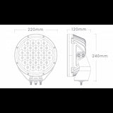 BIG RED - 12/24V 9IN 150W 15000L SINGLE LED DRIVING LIGHT