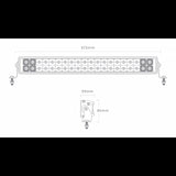 BIG RED - 12/24V 22IN 6000L DOUBLE ROW LED LIGHT BAR
