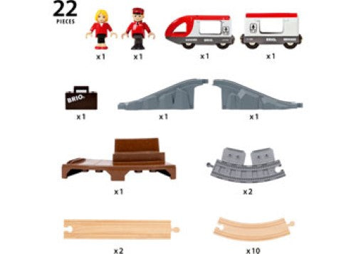 BRIO - Starter Travel Train Set 22 pieces