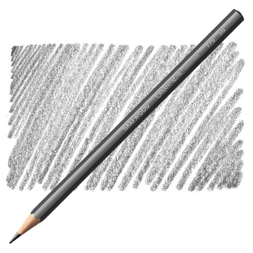 Caran d'Ache Grafwood Artist Graphite Pencils 5B  (Set of 3)