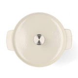 Almond Cream Covered Round Casserole 26cm/5.2L - KitchenAid