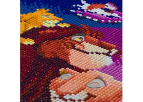 CrystalArt - Lion King Family 30x30cm Kit