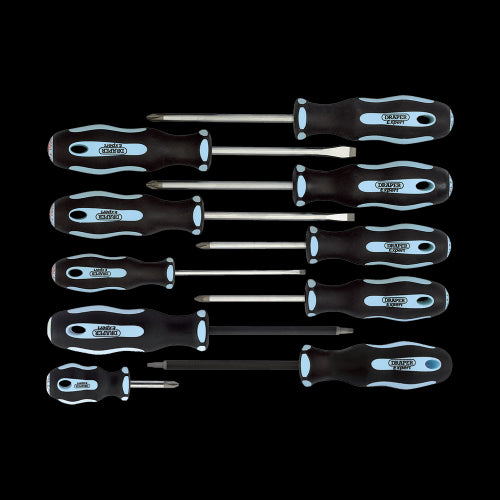 DRAPER 10pc Soft-Grip Screwdriver Set