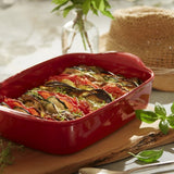 Small Rectangular Oven Dish - Burgundy - Emile Henry