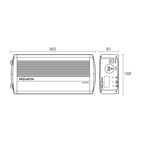 Pure Sine Wave Inverter 12V - 1000W