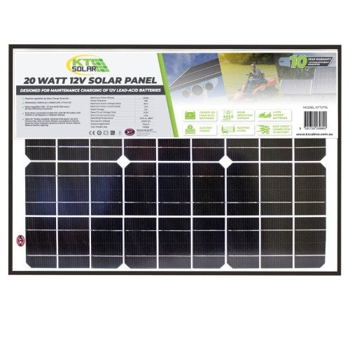 20W 12V SINGLE CELL MONO-CRYSTALLINE SOLAR PANEL