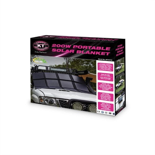 200W 12V PORTABLE SOLAR BLANKET FOLDING KIT