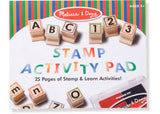 Melissa & Doug - Deluxe Wooden ABC-123 Stamp Set